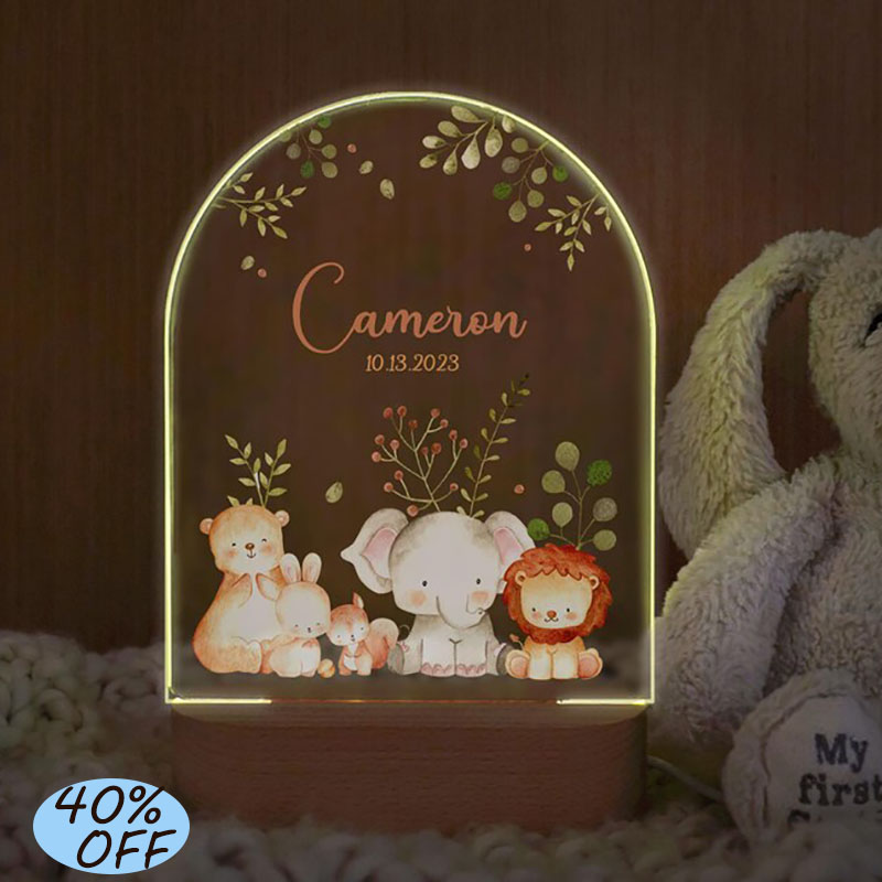 Custom Star Map - Custom Name Baby Night Light Personalized