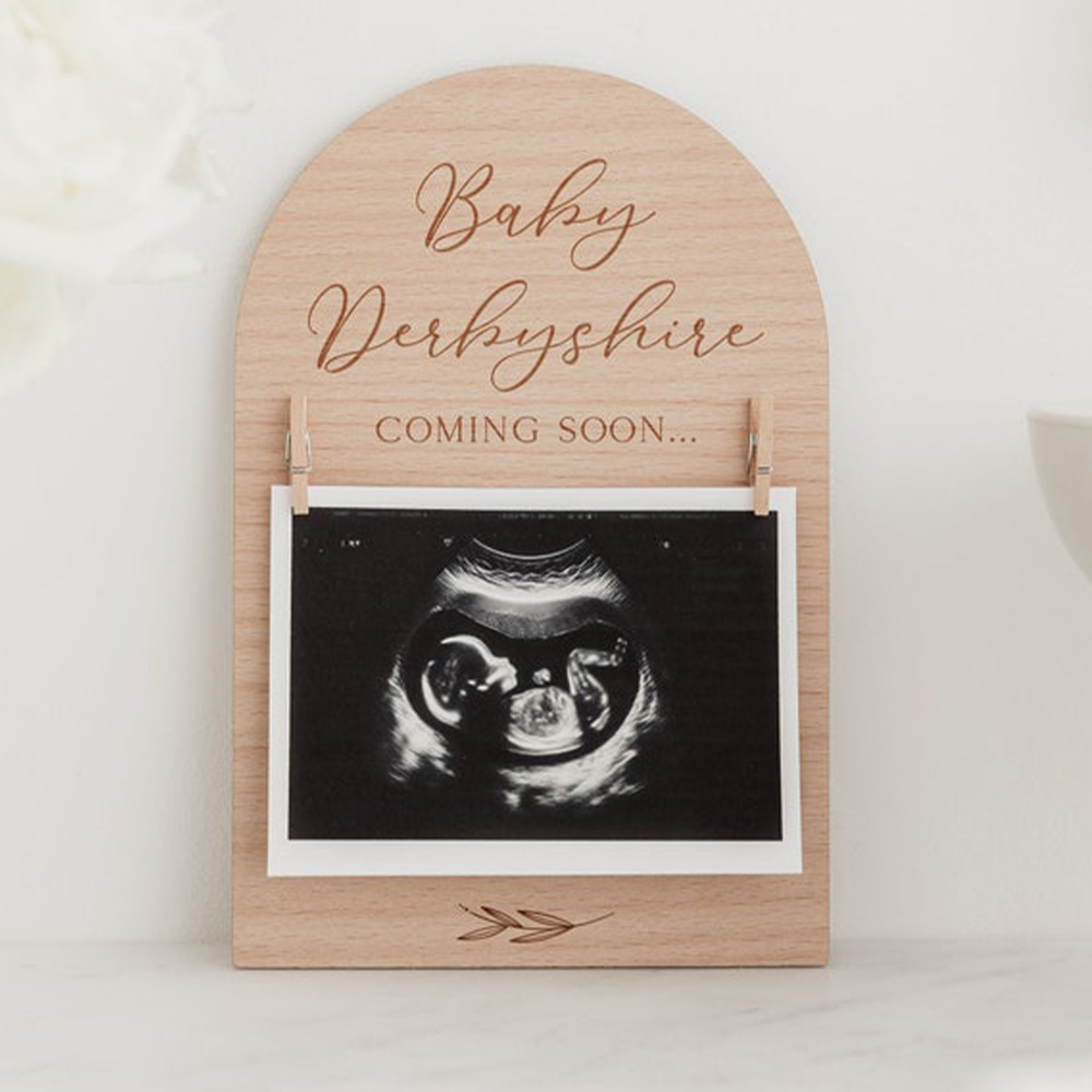 Personalised Pregnancy Announc - Engraved Wood Frame ulasan dan harga