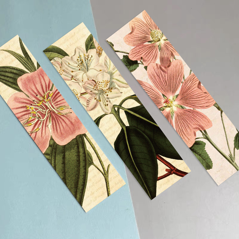 30Pcs/Set Vintage Botanical Bo - Dried Flower Bookmark ulasan dan harga