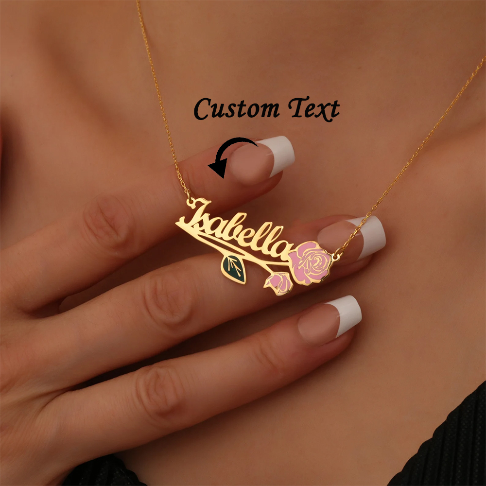 Personalized Colorfuls Birth F - Birth Flower Necklace ulasan dan harga