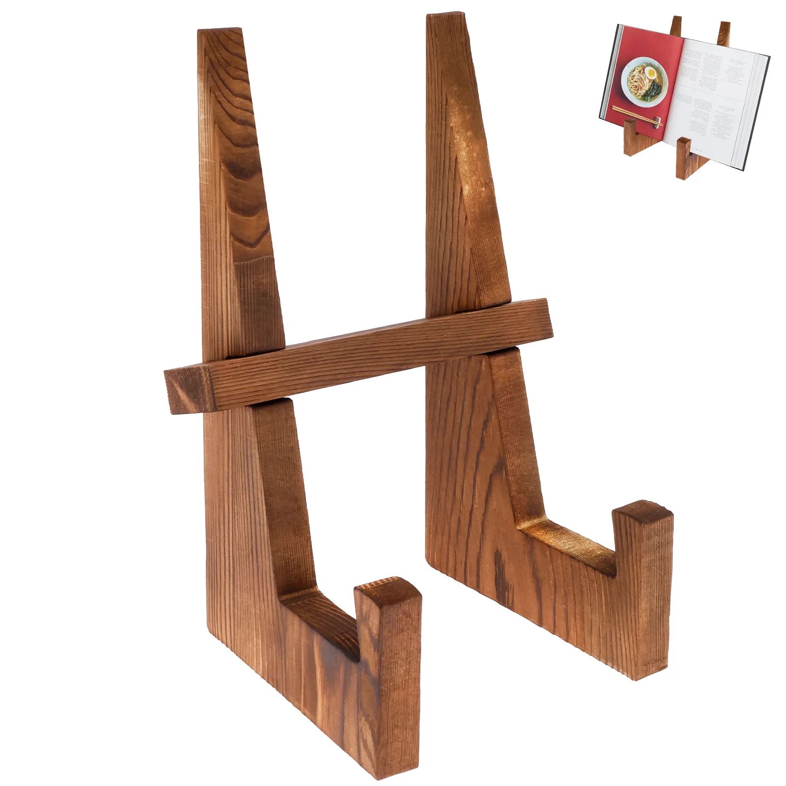 Wooden Plate Stand Desktop Rec - Engraved Wood Frame ulasan dan harga