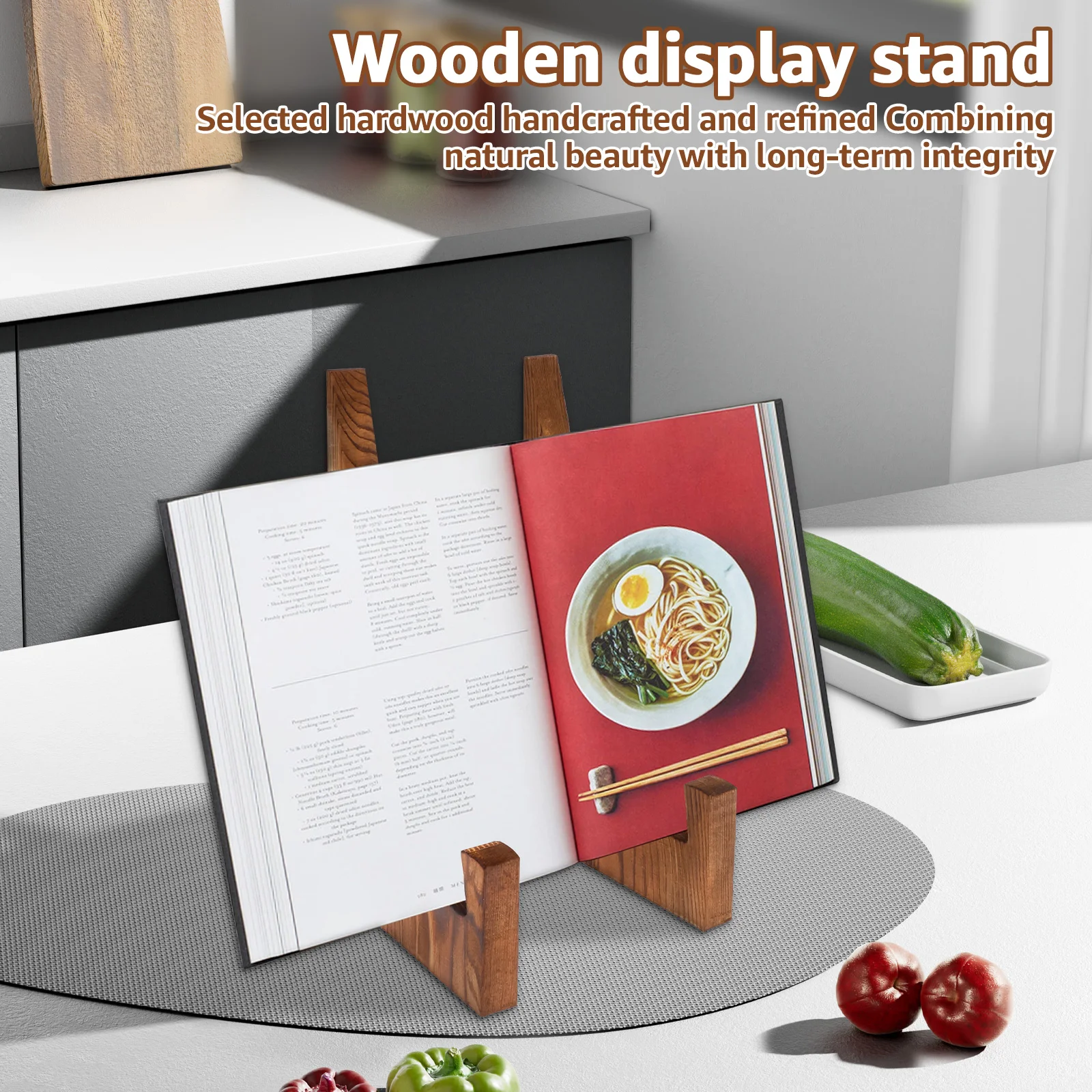 Wooden Plate Stand Desktop Rec - Engraved Wood Frame ulasan dan harga