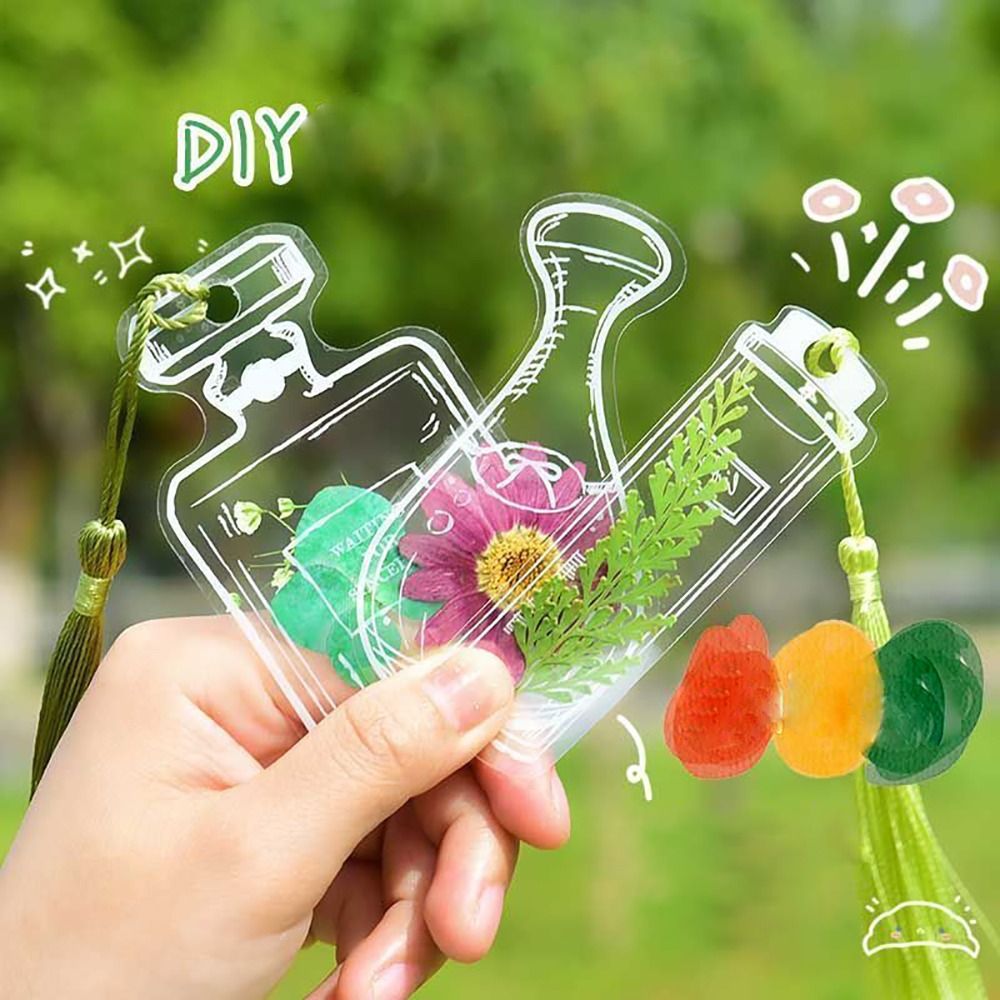 Glassware Shape Bookmarks Stic - Dried Flower Bookmark ulasan dan harga