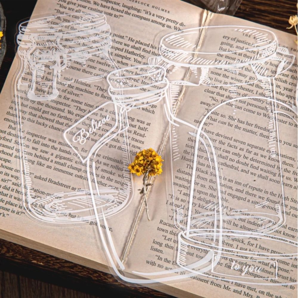 Glassware Shape Bookmarks Stic - Dried Flower Bookmark ulasan dan harga