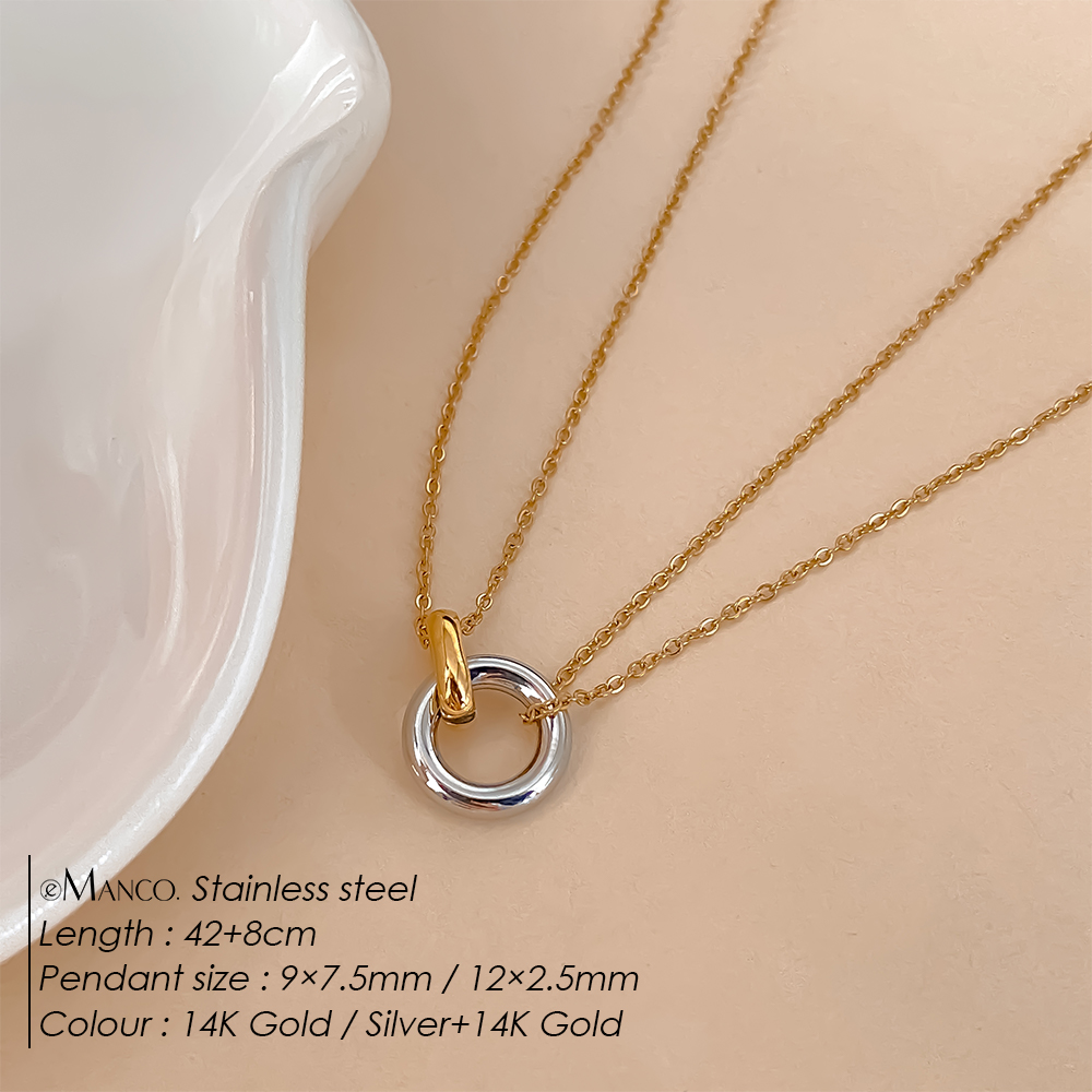 EMANCO Stainless Steel Two-Col - Birth Flower Necklace ulasan dan harga