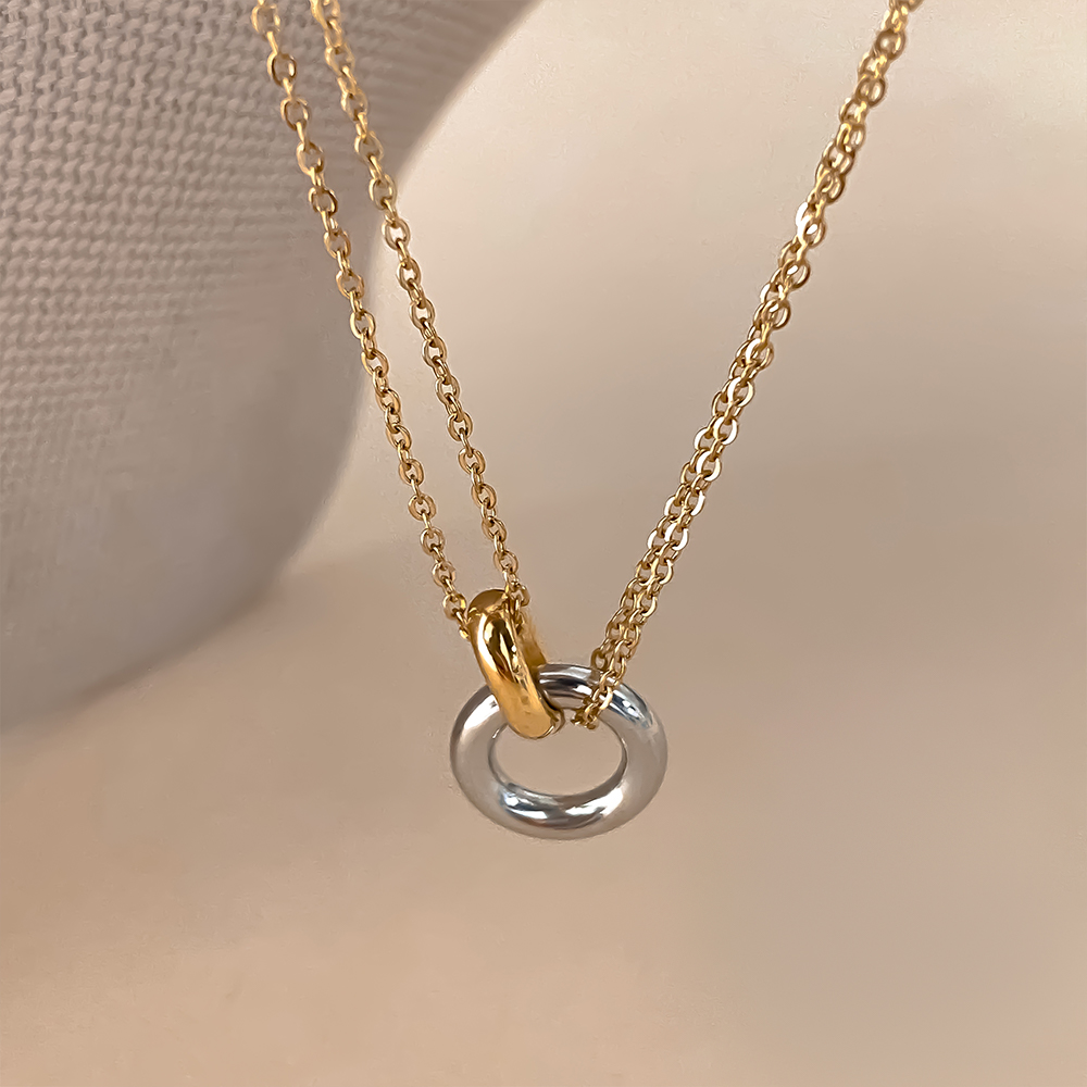 EMANCO Stainless Steel Two-Col - Birth Flower Necklace ulasan dan harga