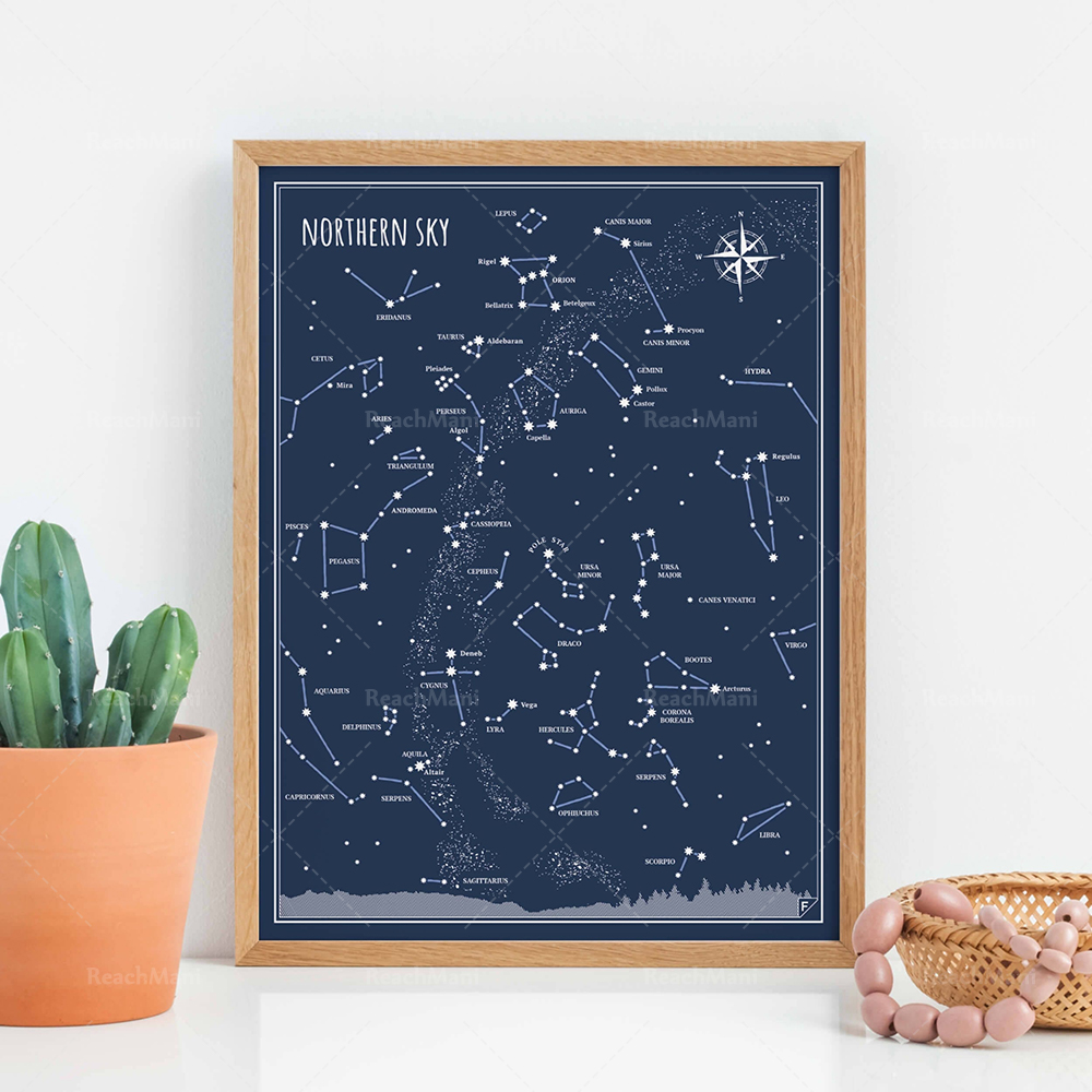 Little & Big Astronomer Prints - Custom Star Map ulasan dan harga