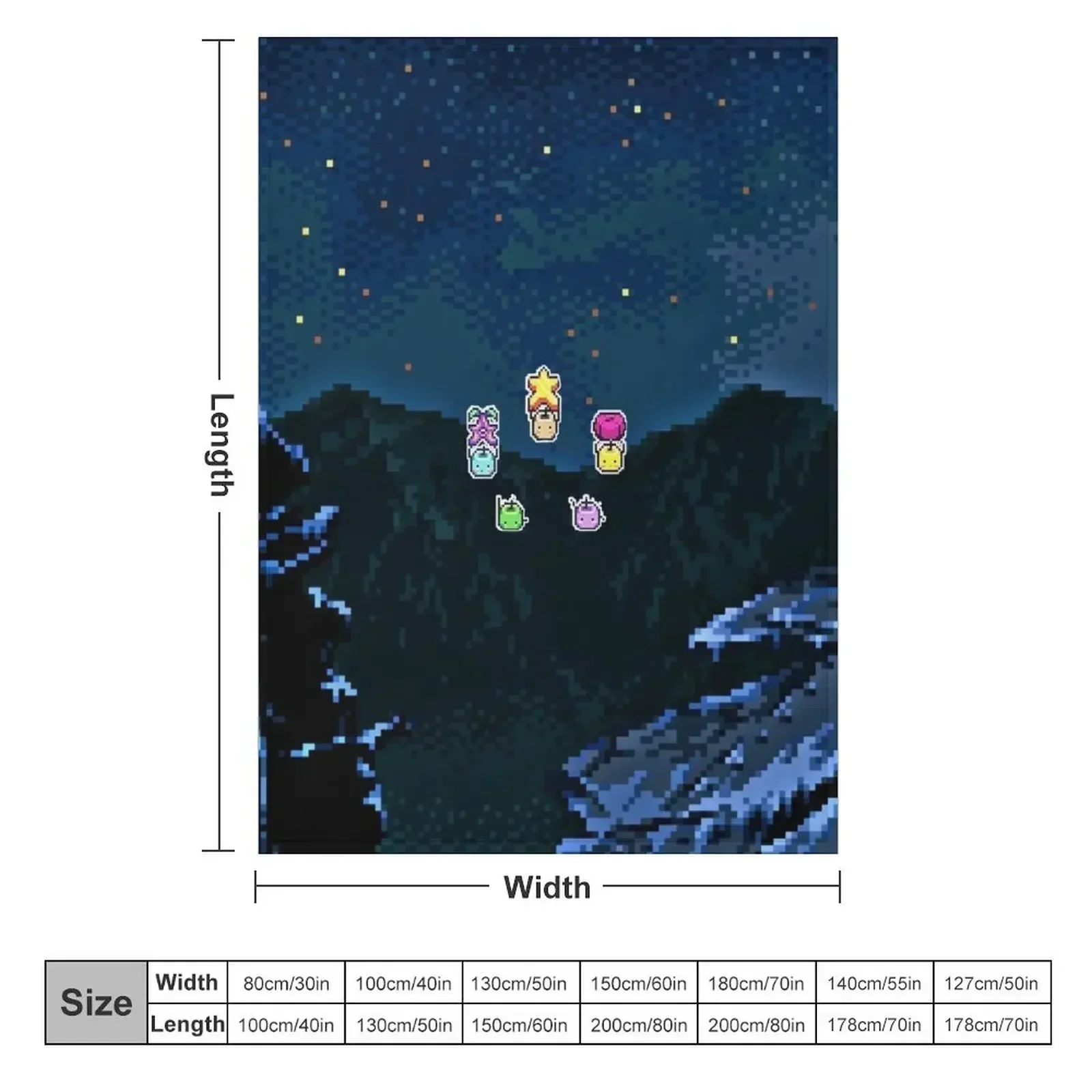 Junimos night sky Throw Blanke - Custom Night Sky ulasan dan harga