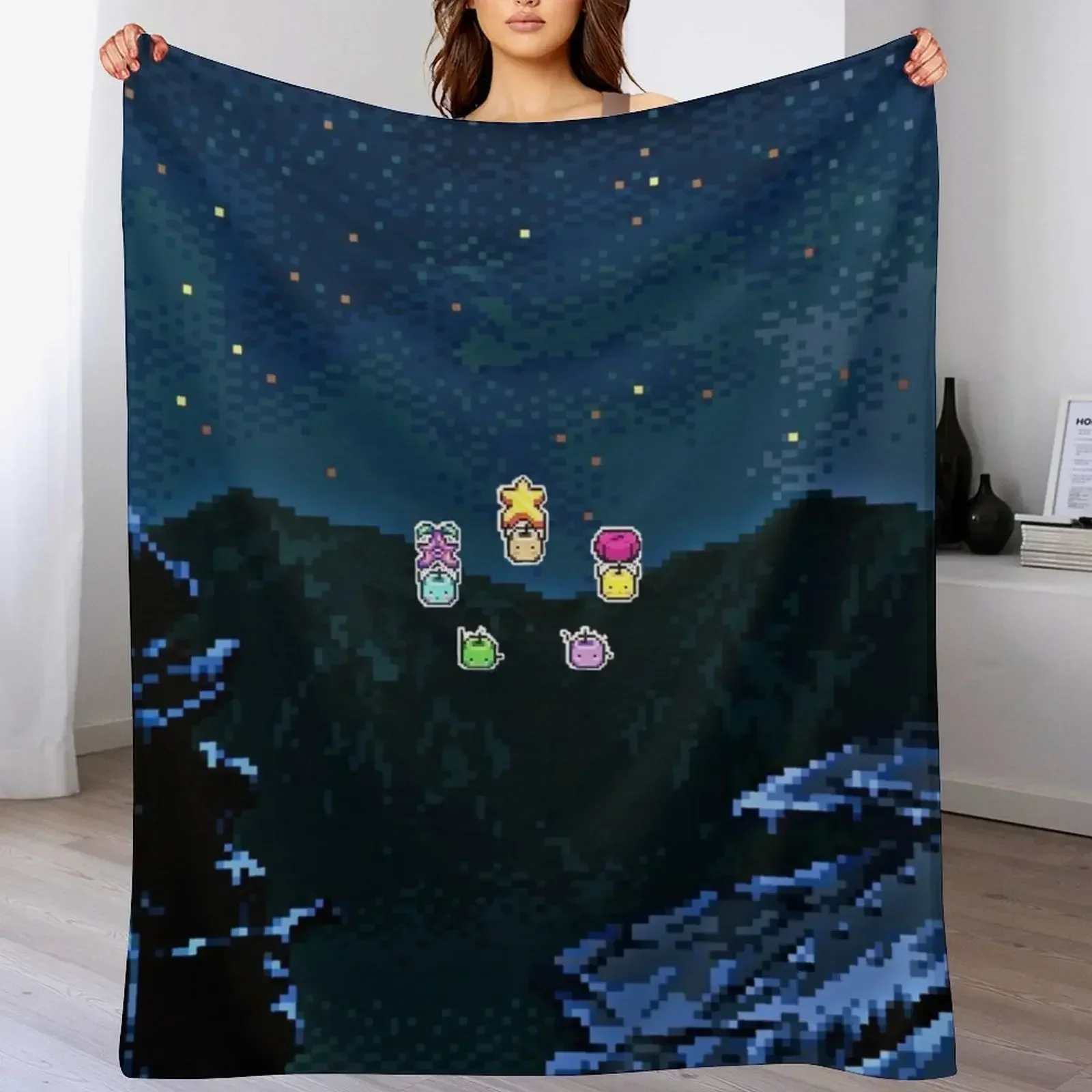 Junimos night sky Throw Blanke - Custom Night Sky ulasan dan harga