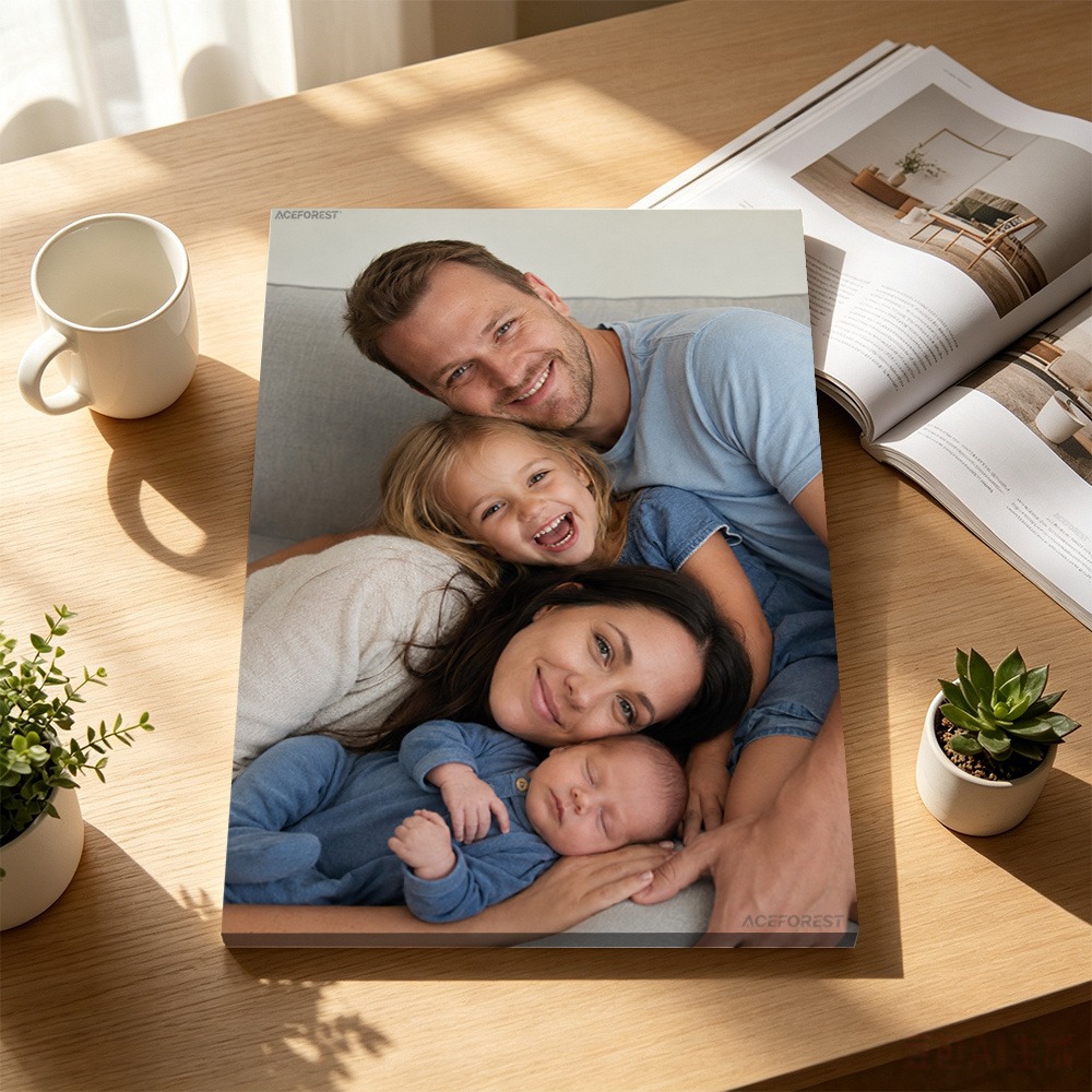 2D Personalized Photo Canvas W - Engraved Wood Frame ulasan dan harga
