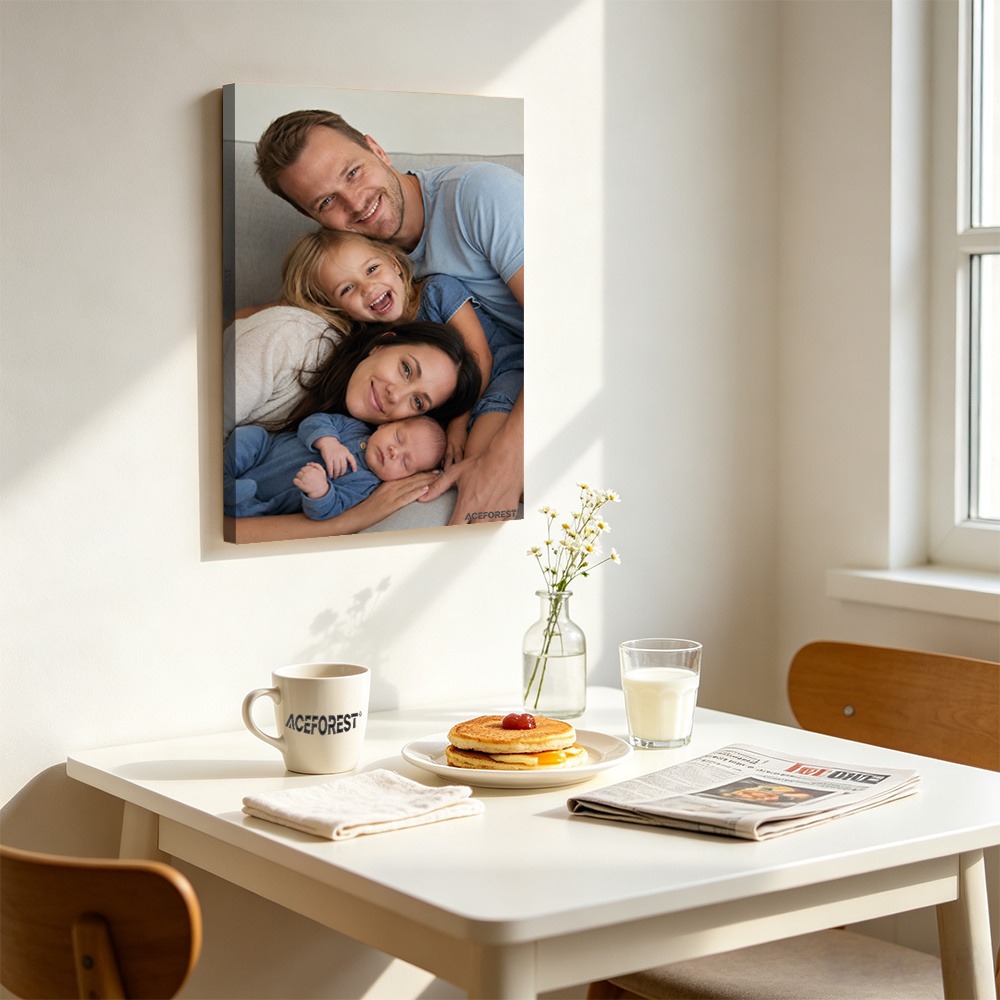 2D Personalized Photo Canvas W - Engraved Wood Frame ulasan dan harga
